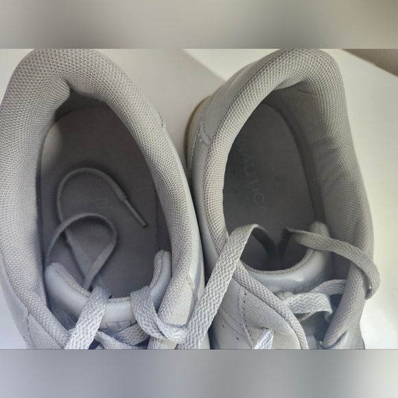 Nautica Men's US 12 Classic Low Top Lace Up Oxford Gray Sneakers Csual - Picture 7 of 10